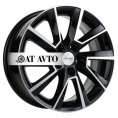 Маленькое фото товара - 6*15 5*100 ET38 57,1 Khomen Wheels KHW1507 Black-FP. Вариант №1