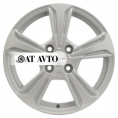 Маленькое фото товара - 6*15 4*100 ET45 54,1 Khomen Wheels KHW1502 F-Silver. Вариант №1