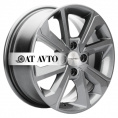 Маленькое фото товара - 6*15 4*100 ET50 60,1 Khomen Wheels KHW1501 Gray. Вариант №1
