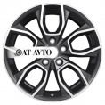 Маленькое фото товара - 7*17 5*112 ET40 57,1 Khomen Wheels KHW1713 Black-FP. Вариант №1