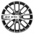Маленькое фото товара - 6*15 4*100 ET46 54,1 Khomen Wheels KHW1506 Black-FP. Вариант №1