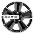 Маленькое фото товара - 6,5*16 5*114,3 ET50 66,1 Khomen Wheels KHW1601 Black-FP. Вариант №1