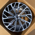 Маленькое фото товара - 9*20 5*112 ET30 66,45 Zumbo Wheels Glossy Black Machine Face. Вариант №1