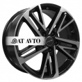 Маленькое фото товара - 8*18 5*114,3 ET40 66,6 Khomen Wheels KHW1815 Black-FP. Вариант №1