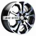 Маленькое фото товара - 6,5*17 5*114,3 ET37 66,5 Khomen Wheels KHW1711 Black-FP. Вариант №1