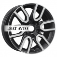 Маленькое фото товара - 8*17 6*139,7 ET45 93,1 Khomen Wheels KHW1723 Black-FP. Вариант №1