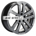 Маленькое фото товара - 7*18 5*108 ET33 60,1 Khomen Wheels KHW1803 Gray. Вариант №1
