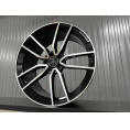 Маленькое фото товара - 8,5/9.5*20 5*112 ET40 66,6 Zumbo Wheels Black Machined Face. Вариант №2