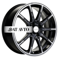 Фото товара - 6,5*17 4*100 ET50 60,1 Khomen Wheels KHW1707 Black-FP. Вариант №1