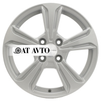 Фото товара - 6*15 4*100 ET50 60,1 Khomen Wheels KHW1502 F-Silver. Вариант №1