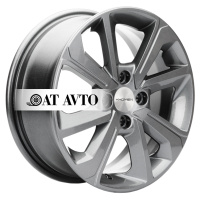 Фото товара - 6*15 4*100 ET48 54,1 Khomen Wheels KHW1501 Gray. Вариант №1