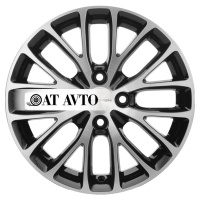 Фото товара - 6*15 4*100 ET46 54,1 Khomen Wheels KHW1506 Black-FP. Вариант №1