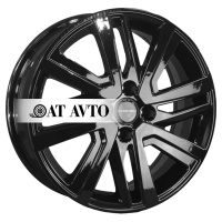 Фото товара - 6*16 4*100 ET41 60,1 Khomen Wheels KHW1609 Black. Вариант №1