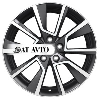 Фото товара - 7*18 5*114,3 ET40 66,5 Khomen Wheels KHW1802 Black-FP. Вариант №1