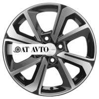 Фото товара - 6*15 4*100 ET45 56,6 Khomen Wheels KHW1501 Black-FP. Вариант №1