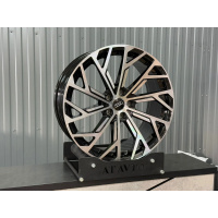 Фото товара - 9*20 5*112 ET30 66,45 Zumbo Wheels gloss Black machine face. Вариант №1