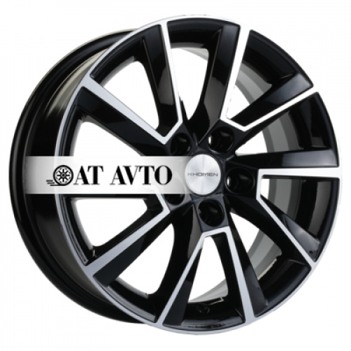 Большое фото товара - 6*15 5*100 ET38 57,1 Khomen Wheels KHW1507 Black-FP, 10036132. Вариант №2