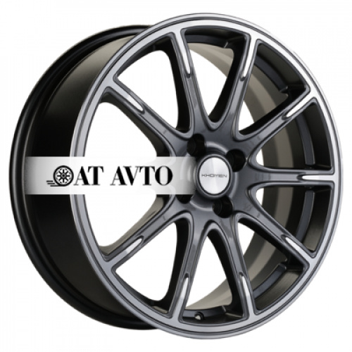 Большое фото товара - 6,5*17 4*100 ET50 60,1 Khomen Wheels KHW1707 Gray-FP, 10070237. Вариант №2