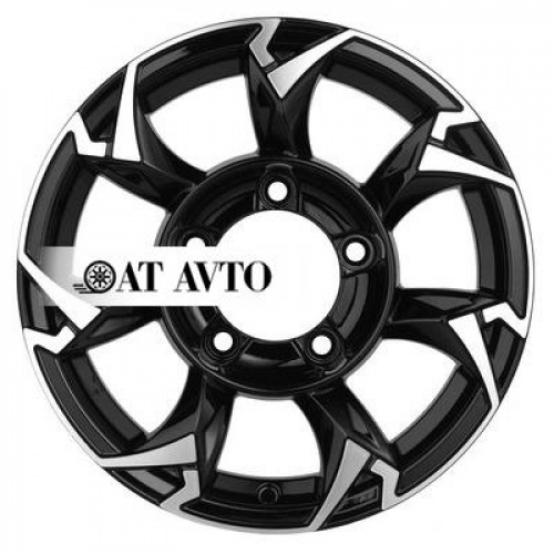 Большое фото товара - 5,5*15 5*139,7 ET5 108,1 Khomen Wheels KHW1505 Black-FP, 10074440. Вариант №2