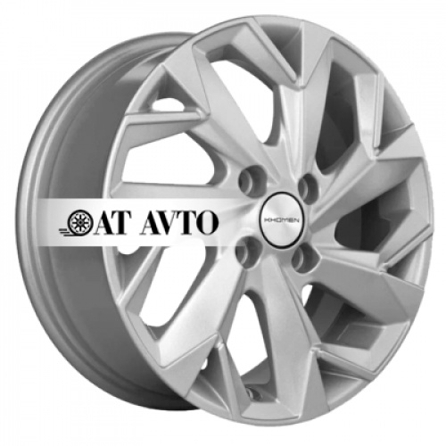 Большое фото товара - 6*15 4*100 ET50 60,1 Khomen Wheels KHW1508 F-Silver, 10074769. Вариант №2