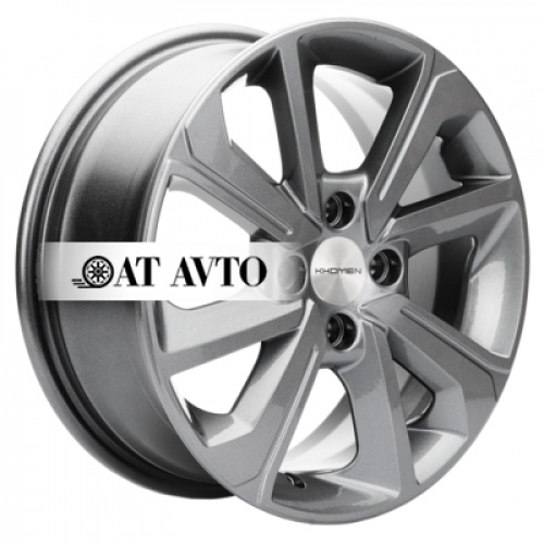 Большое фото товара - 6*15 4*100 ET50 60,1 Khomen Wheels KHW1501 Gray, 10086756. Вариант №2