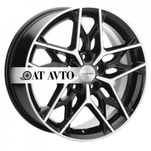 Большое фото товара - 7*17 5*108 ET50 63,35 Khomen Wheels KHW1709 Black-FP, 10105392. Вариант №2