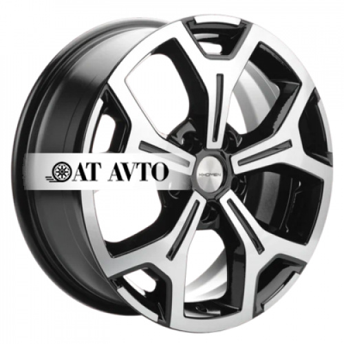 Большое фото товара - 6,5*17 5*108 ET33 60,1 Khomen Wheels KHW1710 Black-FP, 10112886. Вариант №2