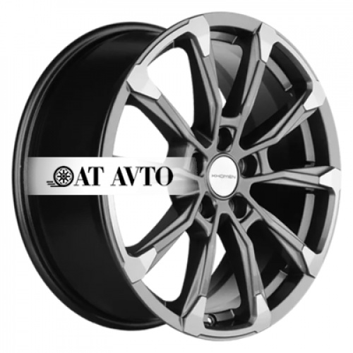 Большое фото товара - 7,5*18 5*108 ET46 63,4 Khomen Wheels KHW1808 Gray-FP, 10115737. Вариант №2