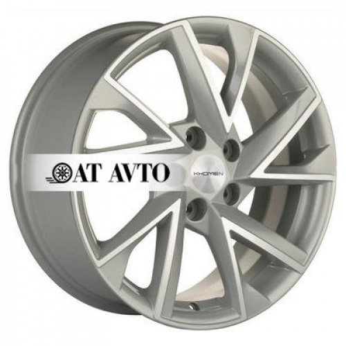 Большое фото товара - 7*17 5*114,3 ET45 60,1 Khomen Wheels KHW1714 F-Silver-FP, 10139317. Вариант №2