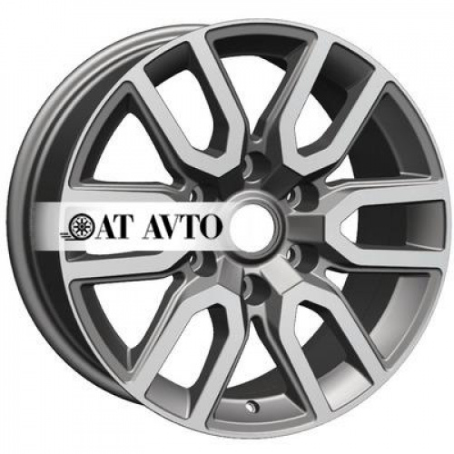 Большое фото товара - 8*17 6*139,7 ET25 106,1 Khomen Wheels KHW1723 Gray-FP, 10139704. Вариант №2