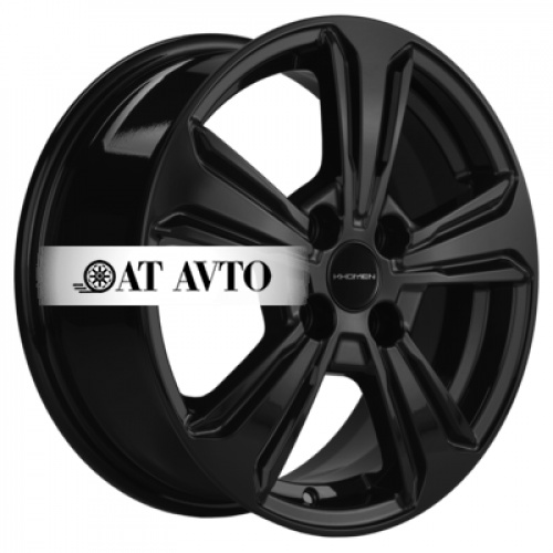 Большое фото товара - 6*15 4*100 ET46 54,1 Khomen Wheels KHW1502 Black, 10194776. Вариант №2