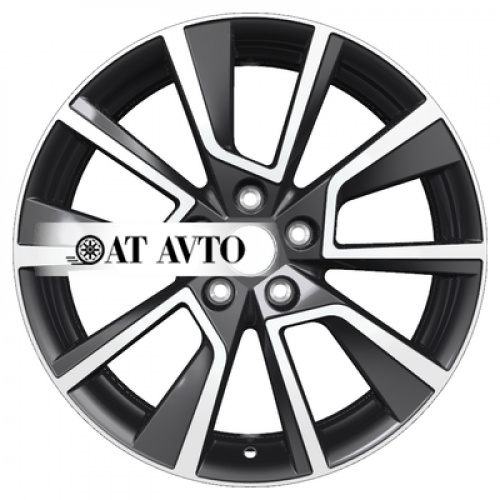 Большое фото товара - 7*18 5*114,3 ET40 66,5 Khomen Wheels KHW1802 Black-FP, 10199934. Вариант №2