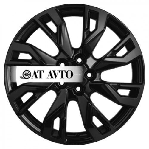 Большое фото товара - 7*18 5*108 ET33 60,1 Khomen Wheels KHW1809 Black, 10211250. Вариант №2