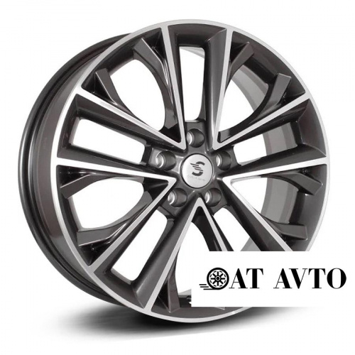 Большое фото товара - 7*18 5*108 ET33 60,1 Premium Series КР012 Diamond Gloss Graphite, 10220891. Вариант №2