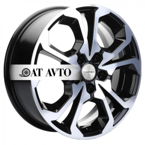 Большое фото товара - 6,5*17 5*114,3 ET37 66,5 Khomen Wheels KHW1711 Black-FP, 10263477. Вариант №2