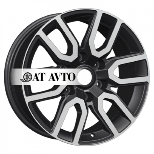 Большое фото товара - 8*17 6*139,7 ET45 93,1 Khomen Wheels KHW1723 Black-FP, 10280321. Вариант №2