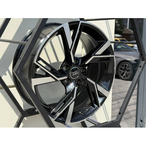 Большое фото товара - 8*18 5*112 ET35 66,45 Zumbo Wheels gloss Black machine face, 501116. Вариант №4